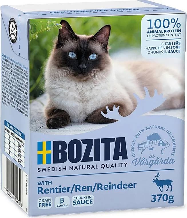 Bozita Renifer w sosie karma mokra dla dorosłych kotów 370 g