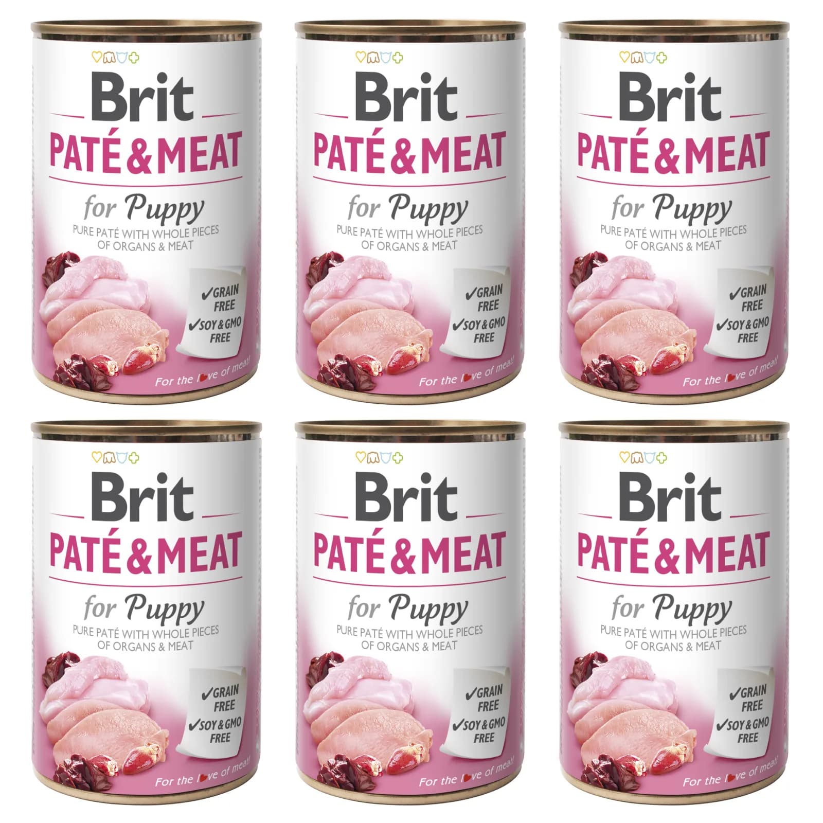 Brit Pate & Meat Chicken & Turkey for Puppy mokra karma dla szczeniąt z kurczakiem i indykiem – 400 g