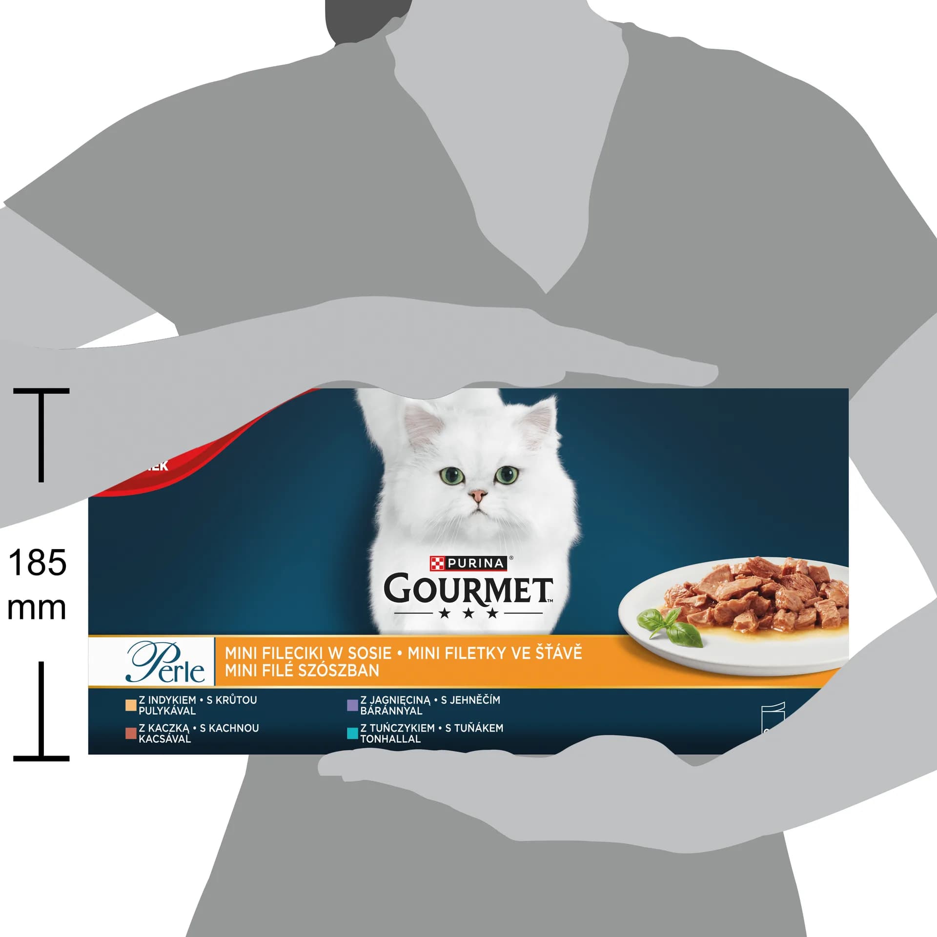 Gourmet Purina Perle mini Fileciki w sosie z tuńczykiem 60 × 85 g