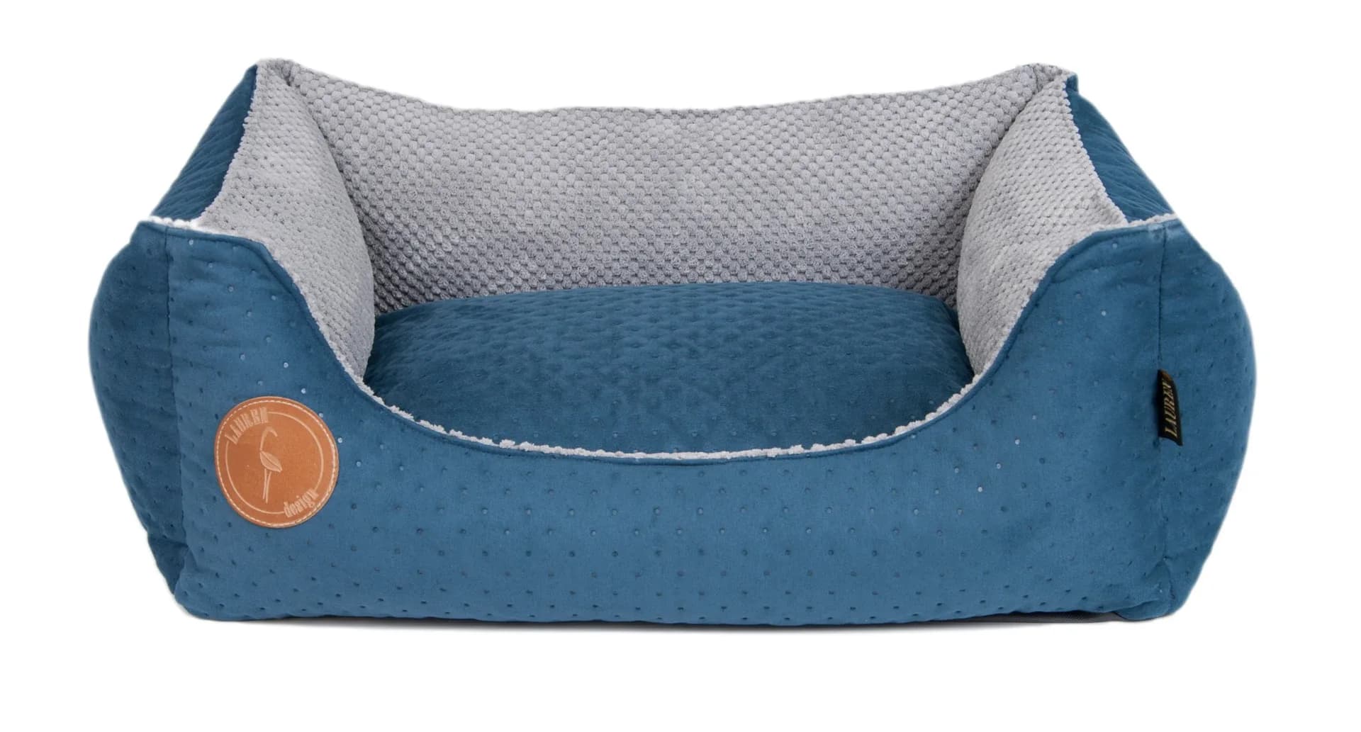 Lauren Design Legowisko pikowane Cezar dla psa i kota – brązowy, 60 × 50