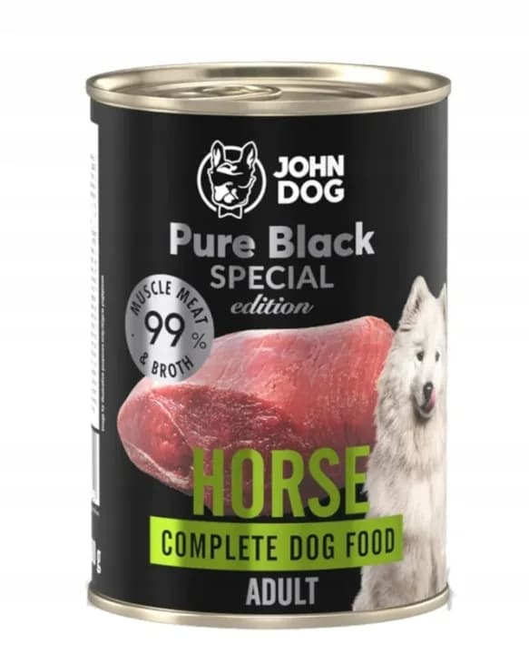 John Dog Pure Black Special Edition Dorosły Konina 99%