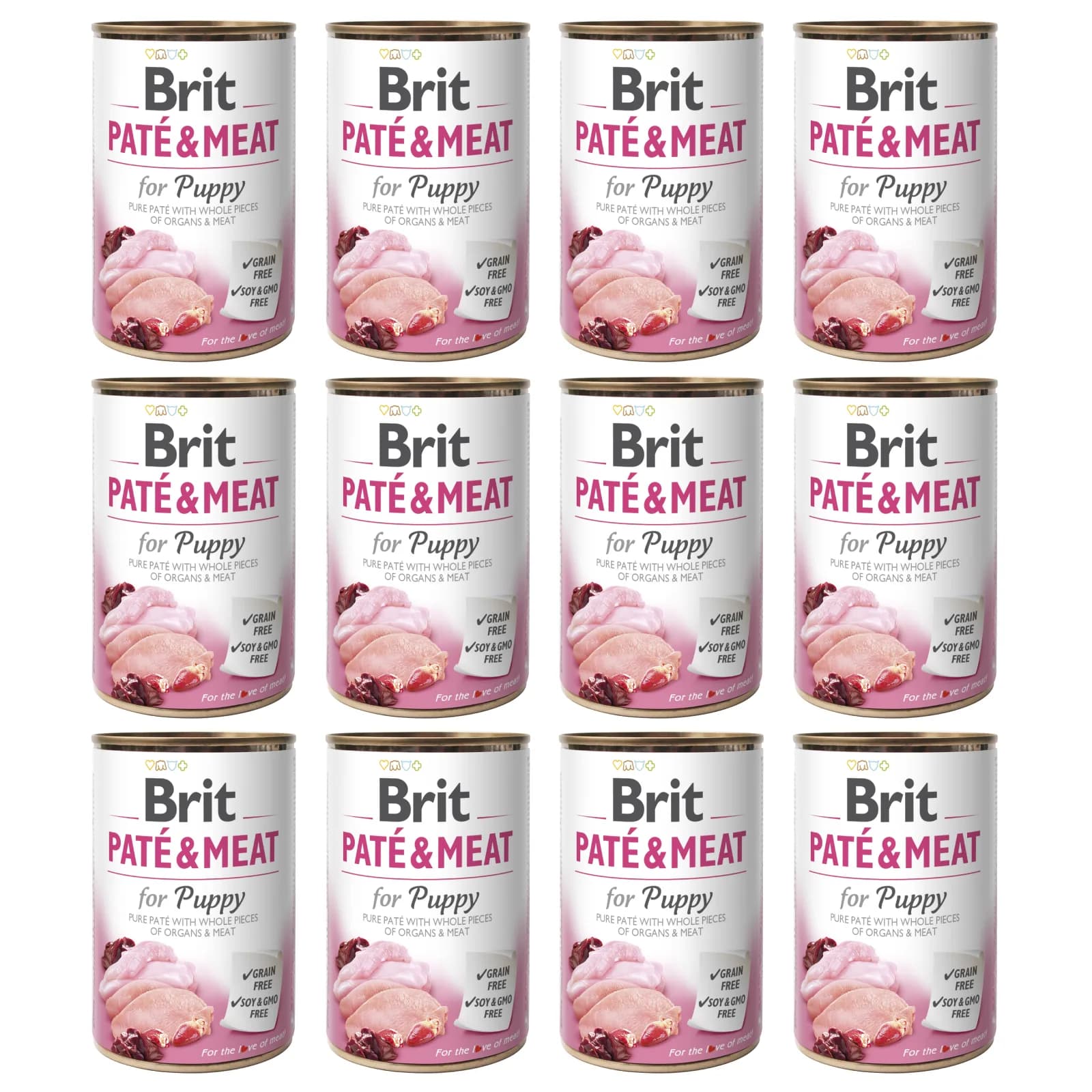 Brit Pate & Meat Chicken & Turkey for Puppy mokra karma dla szczeniąt z kurczakiem i indykiem – 400 g