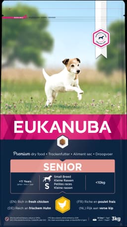 Eukanuba Dog Dry Base Senior Small Breed Chicken Bag