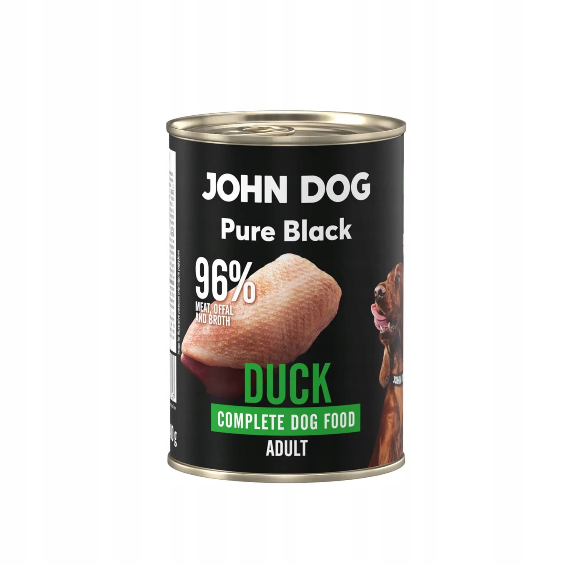 John Dog Pure Black Kaczka monobiałkowa karma mokra dla psa – 400 g