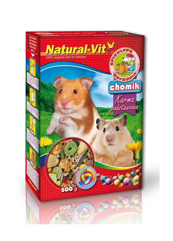 Natural-Vit Spichlerz gryzonia dla chomików 500 g