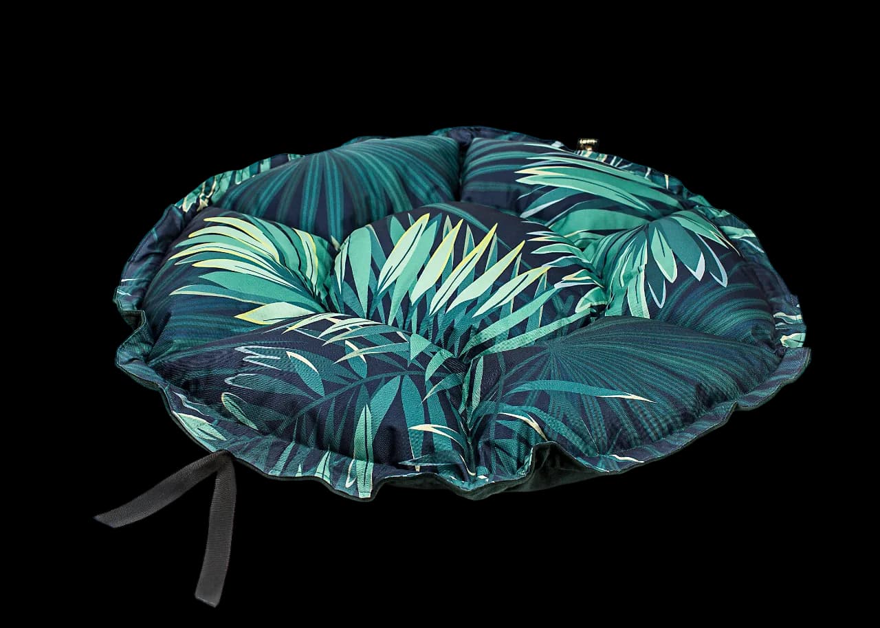 Lauren Design Legowisko dla kota i psa Daisy Velvet – szary velvet + róż minky / ⌀ 80