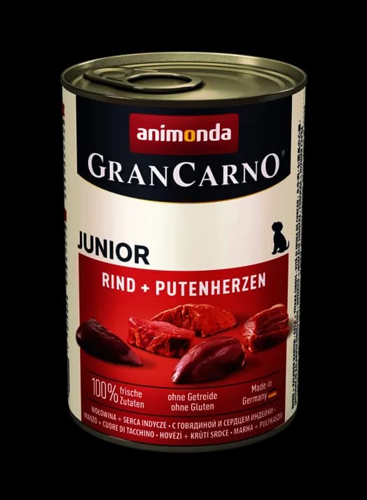 Animonda Grancarno puszka Junior Wołowina/Serca Indycze dla psa