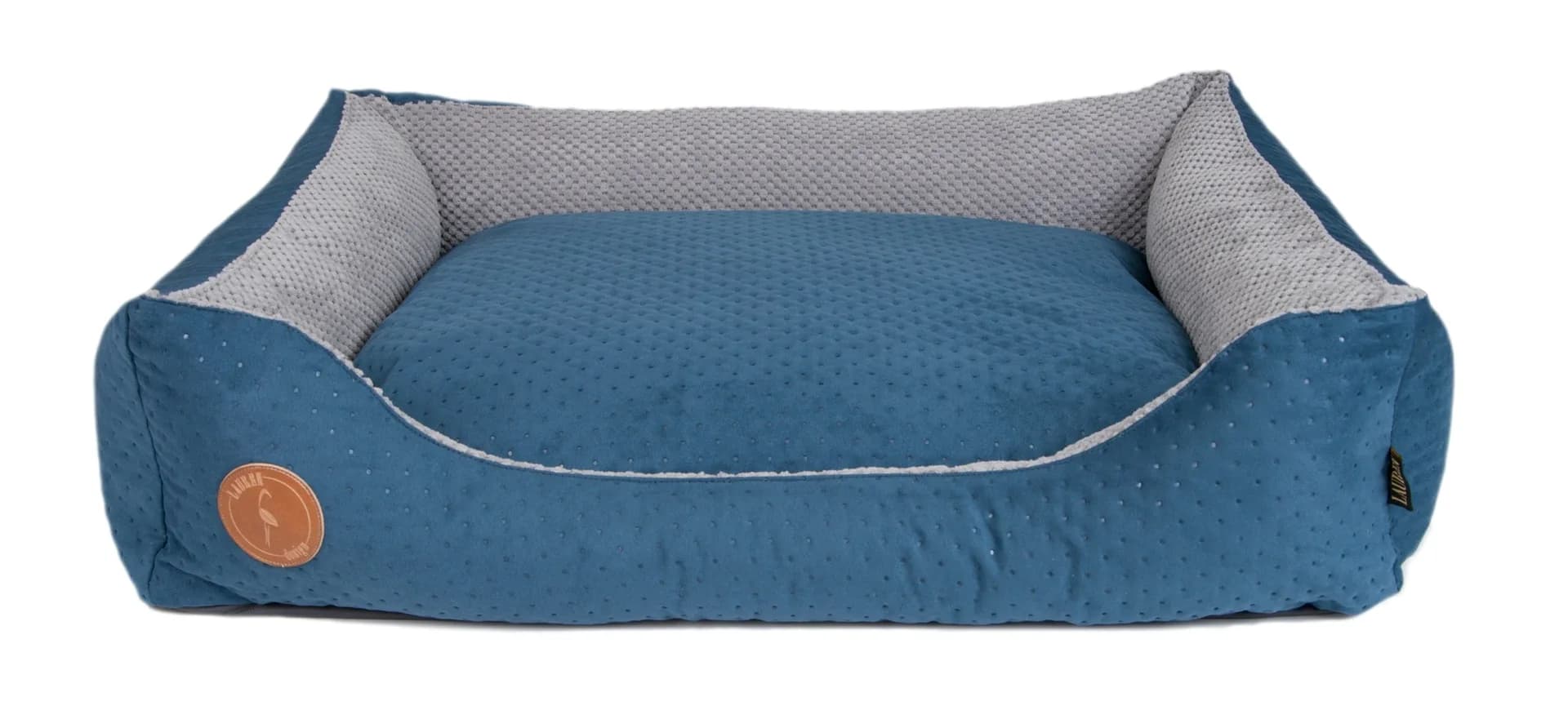 Lauren Design Legowisko pikowane Cezar dla psa i kota – brązowy, 60 × 50