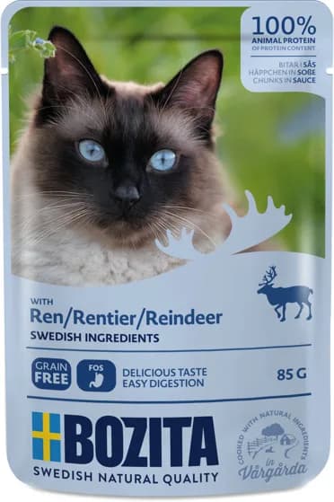 Bozita Karma mokra dla kotów w saszetkach renifer 85 g