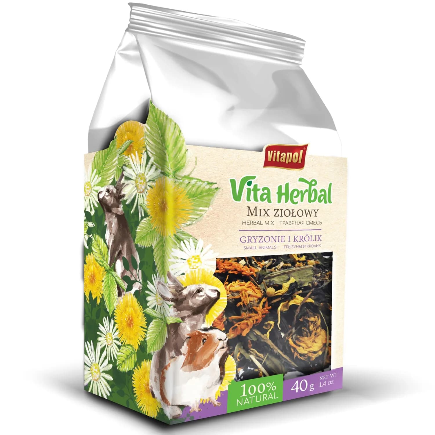 Vitapol Mix ziołowy dla gryzoni i królika 40 g