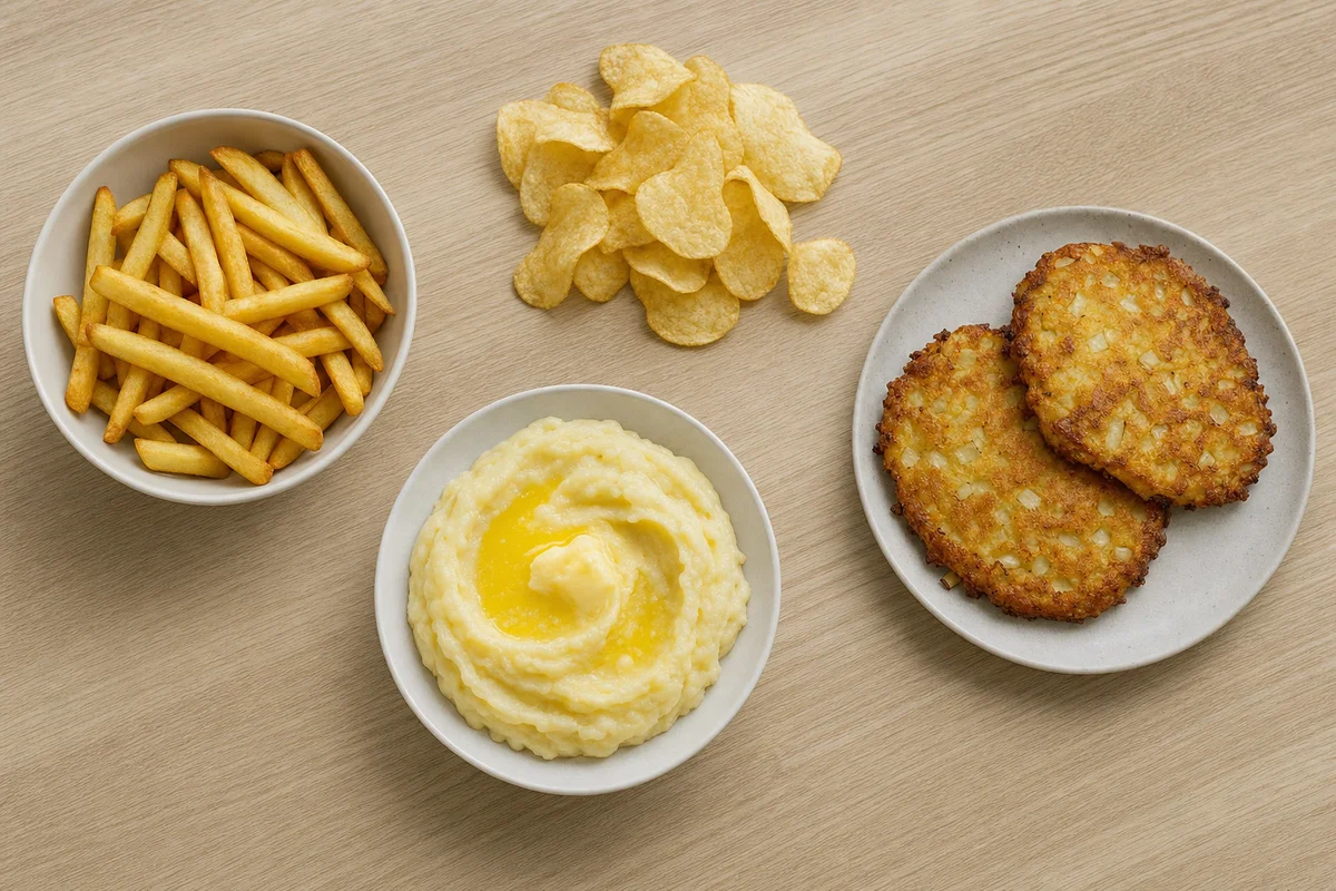 Frytki, chipsy, puree z masłem i placki ziemniaczane — potrawy nie dla psa