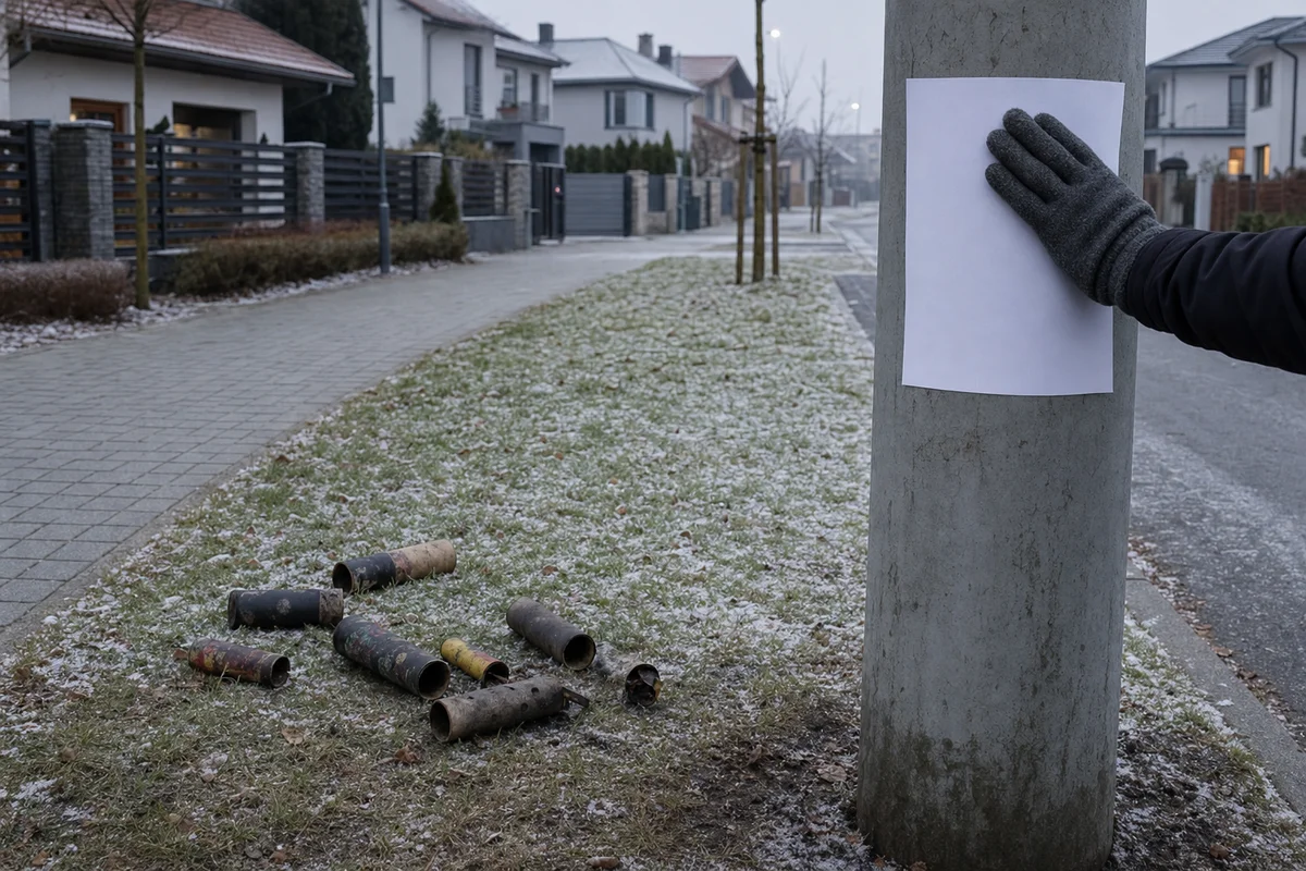 Poszukiwania zaginionego psa rano po sylwestrze