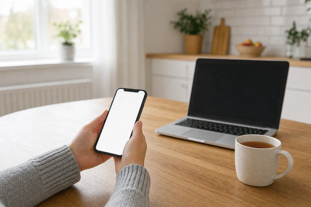 Przeglądanie ogłoszeń sprzedaży szczeniąt w telefonie