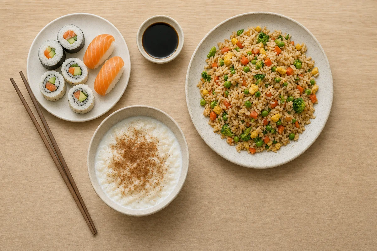 Smażony ryż, sushi i ryż na mleku — dania z ryżem nie dla psa
